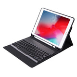 Ultra Slim PU Leather Folio Case with Keyboard&Pen Holder for iPad 7/Air3/Pro 10.5