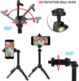 40 Inch Extendable Selfie Stick Tripod with Rechargeable Wireless Remote
