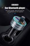 Bluetooth 5.0 Car FM Transmitter with Dual USB QC3.0 Fast Charger