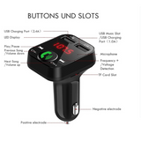 Auto Radio Mp3 Player Dual USB car charger Bluetooth handsfree Car Kit FM Transmitter