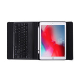 Ultra Slim PU Leather Folio Case with Keyboard&Pen Holder for iPad 7/Air3/Pro 10.5