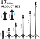 40 Inch Extendable Selfie Stick Tripod with Rechargeable Wireless Remote