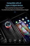 Bluetooth 5.0 Car FM Transmitter with Dual USB QC3.0 Fast Charger
