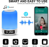 Portable Night Light with Wireless Bluetooth Speaker Touch Control Color LED