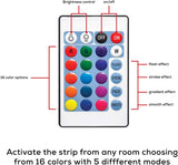 LED Strip Light Waterproof 16 Ft RGB SMD 5050 with IR Remote Controller