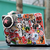 Cool Random Stickers 100pc Waterproof Vinyl  Stickers for Laptop Luggage Decal (100pcs)