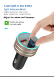 Bluetooth 5.0 Car FM Transmitter with Dual USB QC3.0 Fast Charger
