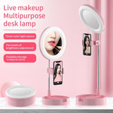 Foldable 6" LED Makeup Ring Light with Stand Phone Holder for Live Broadcast Selfie Video Light