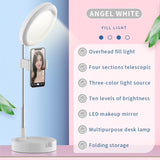 Foldable 6" LED Makeup Ring Light with Stand Phone Holder for Live Broadcast Selfie Video Light