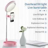 Foldable 6" LED Makeup Ring Light with Stand Phone Holder for Live Broadcast Selfie Video Light