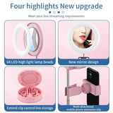 Foldable 6" LED Makeup Ring Light with Stand Phone Holder for Live Broadcast Selfie Video Light
