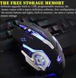 Gaming Mause 6 Button Wired Mouse 4 Color Breathing Lamp Ajustable 4000DPI USB Mechanical Mouse
