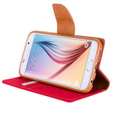 Goospery Canvas Wallet for iPhone 12 mini Case (5.4 inches) Denim Stand Flip Cover