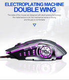 Gaming Mause 6 Button Wired Mouse 4 Color Breathing Lamp Ajustable 4000DPI USB Mechanical Mouse