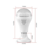 360 degree Wifi VR Panoramic HD CCTV  Light Bulb Surveillance Camera