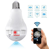 360 degree Wifi VR Panoramic HD CCTV  Light Bulb Surveillance Camera