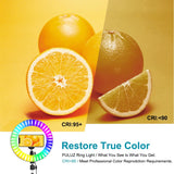 33cm RGB Colorful LED Selfie Ring Light with Tripod Stand for Youtube Photography studio