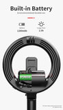 6.3'' Selfie Ring light with Extendable Portable Selfie Stick & Flexible Phone Holder perfect for Live Stream/Makeup/Photography/YouTube Video