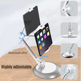 Desktop Holder Stand for Tablet iPad Mini Pro Air Mobile Phone Shoot Video Live Streaming Youtube Tiktok Zoom Meeting
