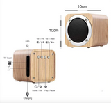 Wooden  Portable Bluetooth Speaker Creative Solid Wood Subwoofer