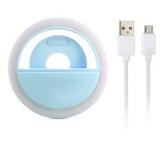 Selfie Light Ring Rechargeable Clip-on Selfie Fill Light with 36 LED for Smart Phone Photography Camera Video Girl Makes up