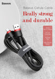 BASEUS CAFULE SERIES 2A USB FAST DATA CHARGING CABLE FOR USB-C 2M
