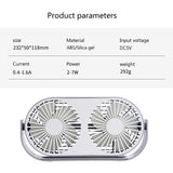 USB Portable Desktop 2-head Aromatherapy Fan