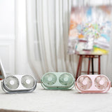 USB Portable Desktop 2-head Aromatherapy Fan
