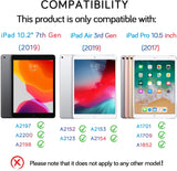 Ultra Slim PU Leather Folio Case with Keyboard&Pen Holder for iPad 7/Air3/Pro 10.5