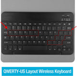 Ultra Slim PU Leather Folio Case with Keyboard&Pen Holder for iPad Pro 11 2018/2020