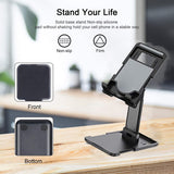 Foldable Cell Phone Stand Angle & Height Adjustable Stable Anti-Slip