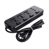 Electrical 3 Outlet Socket + 3 USB Extension Power Strip 5V 2.1A Smart Power Strip US Plug