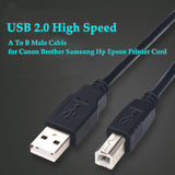 High Speed USB 2.0 Type A To B Cable for Printer Data Cord 3.0M