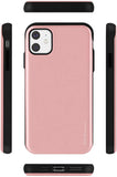 Goospery SkySlide Case for Apple iPhone 11 6.1" Dual Layer Bumper Cover with Card Holder
