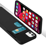 Goospery SkySlide Case for Apple iPhone 11 6.1" Dual Layer Bumper Cover with Card Holder