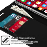 GOOSPERY Sonata Synthetic Leather Wallet Case for iPhone 12/12 Pro 6.1 inch