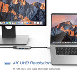 7-in-1 USB C HUB HDMI Adaptor PD Charger for Macbook and Type C Devices