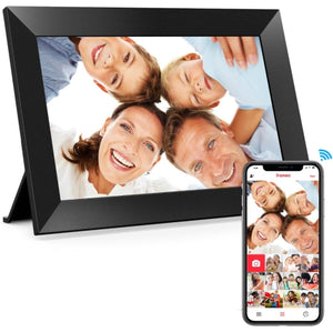 Frameo 10.1 Inch WiFi Digital Picture Frame, 1280x800 HD IPS Touch Screen Photo Frame Electronic, 32GB Memory