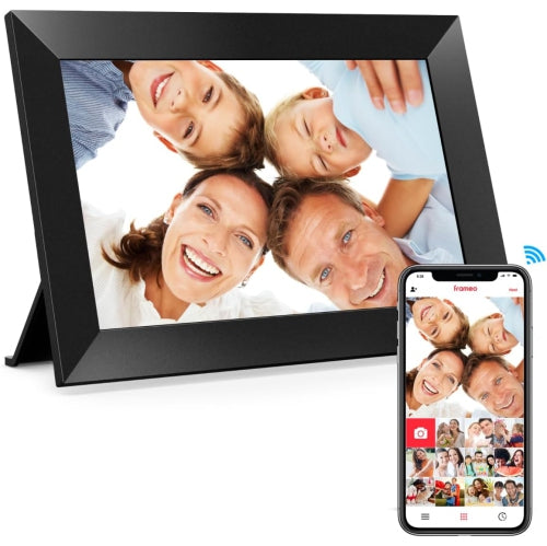 Frameo 10.1 Inch WiFi Digital Picture Frame, 1280x800 HD IPS Touch Screen Photo Frame Electronic, 32GB Memory