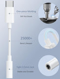 USB C to 3.5mm Audio Headphone Adapter HiFi 2 Pack,Type c to Aux Female Cable for Phone 16 15 Plus Pro Max Pad, S24 S23 S22 S21 Ultra Pixel and More Type c Devices