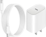 USB C Fast Charger for Airpods 4 Gen,AirPods Pro 2nd/3rd Gen,AirPods Max 2024,iPhone 15 16 17,iPad, iPad Pro - 3ft USB-C Cord, 20W PD Power Adapter