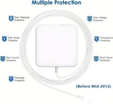 45W Charger Compatible with MacBook Air, Mag 1 L-Tip Power Adapter Laptop Charger Compatible with MacBook Air 11/13 Inch (Before Mid 2012 Models), Fast Charger for Old Mac Book
