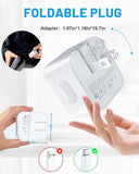 35W Dual USB-C Port Charger Foldable Compact Power Adapter Type C Plug Fast Wall Charger Compatible with 17 16 15 Pro 14 13 12 11 Max Plus Mini, iPad Pro