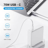 Charger for MacBook Air MacBook Pro 13 14 15 16 inch 2025 2024 2023 2022 2021 2020, M1 M2 M3 M4 Laptop 70W USB C Power Adapter, iPad, LED, 6.6FT USB-C Cable
