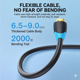 Mindpure 4K HDMI Cable 10Feet | High Speed, Braided Nylon & Gold Connectors, 4K @ 60Hz, Ultra HD, 2K, 1080P, Dolby & ARC Compatible | for Laptop, Monitor, PS5, PS4, Xbox One, Fire TV, Apple TV & More