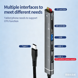 USB C Hub for MacBook Pro/Air, 5 in 1 USB C Dongle with SD/TF Card Reader, USB C Data Port,100W PD, and 2 USB 3.0 Compatible for MacBook Pro/Air, Dell XPS, Lenovo Thinkpad