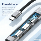 USB C Hub for MacBook Pro/Air, 5 in 1 USB C Dongle with SD/TF Card Reader, USB C Data Port,100W PD, and 2 USB 3.0 Compatible for MacBook Pro/Air, Dell XPS, Lenovo Thinkpad