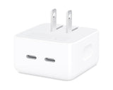 35W Dual USB-C Port Charger Foldable Compact Power Adapter Type C Plug Fast Wall Charger Compatible with 17 16 15 Pro 14 13 12 11 Max Plus Mini, iPad Pro