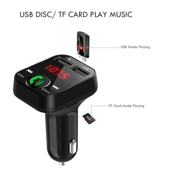 Auto Radio Mp3 Player Dual USB car charger Bluetooth handsfree Car Kit FM Transmitter