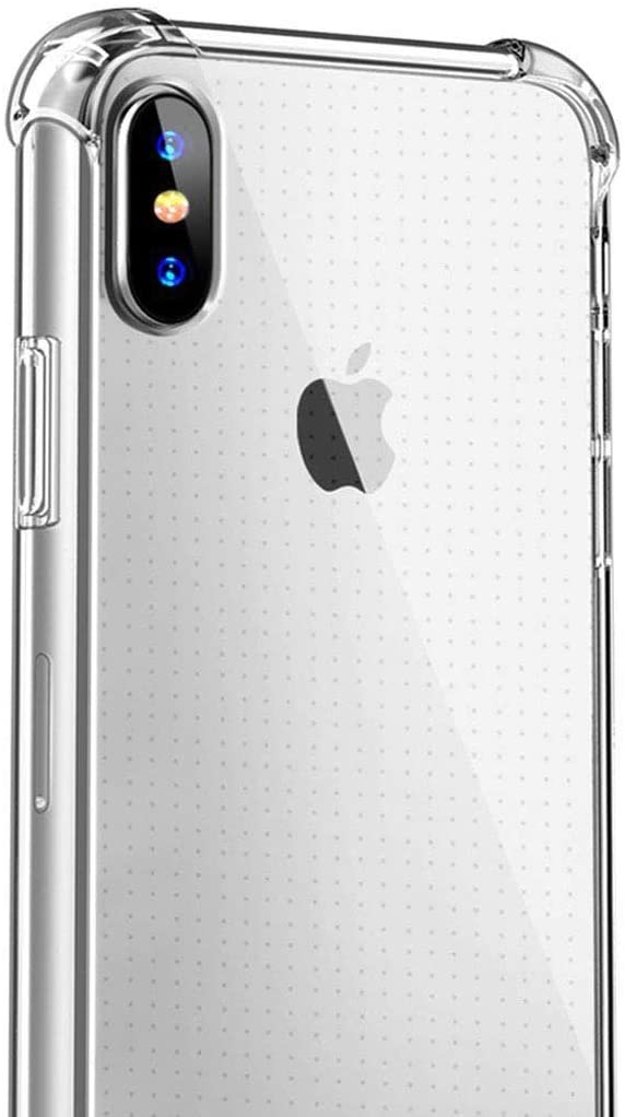 Crystal Clear Slim Protective Shock Absorption Bumper Cover Case for Apple